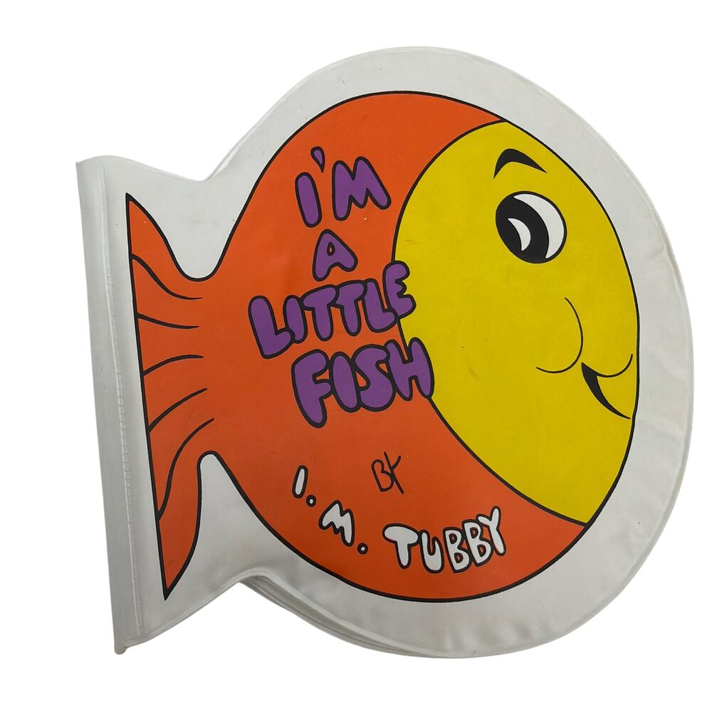 Vintage 1981 Little Simon Tubby Book I’m a Little Fish Robert Krause Bath Book